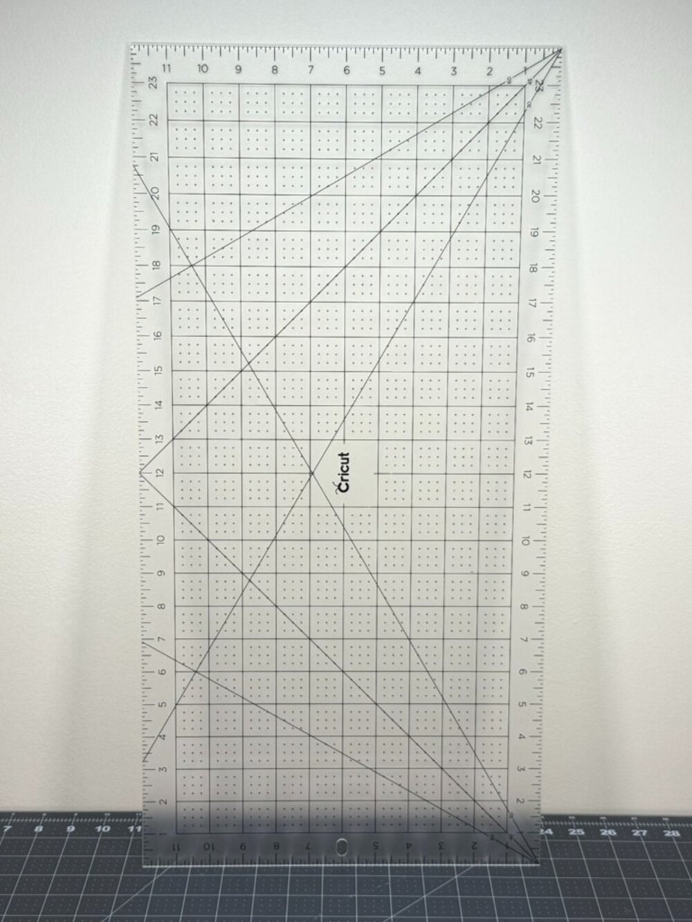 Cricut 12" x 24" Frosted Acrylic Cutting Ruler for Vinyl & Crafts